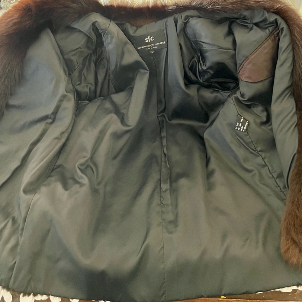 Vintage / Mink~Fox Fur Coat / Luxurious & Stunning - Picture 15 of 16